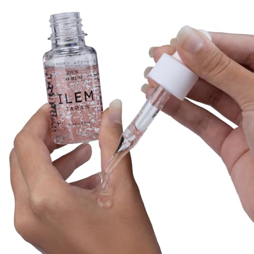 Image of ILEM JAPAN Dew Serum 30ml | Capsule Technology Face Serum with Sakura Extract, Niacinamide, Hyaluronic Acid, Stable Vitamin C & Ceramides | Made in Japan
