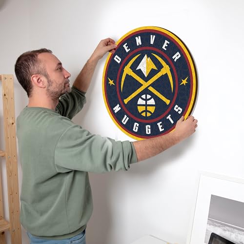 Iconic Puzzles - Denver Nuggets, Logo, Wooden Puzzle officially licensed NBA, 100% sustainable, size S, 150 Pcs - Image 4