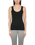 Feinripp Tanktop Marc Cain Essentials Damen Top +E6125J50, Schwarz (Black 900), 46 (7)