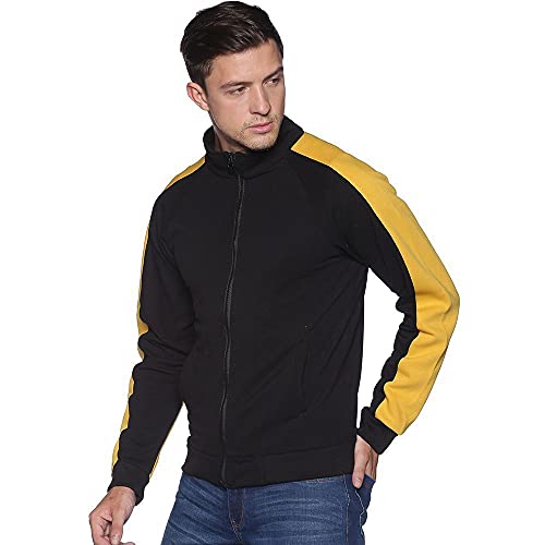 Image of Campus Sutra Men Cotton High Neck Sweatshirt