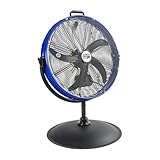 Maxx Air High Velocity 3-In-1 Pedestal/Wall/Floor Fan 20' Outdoor Rated, Metal Fan, Durable Cooling for Patios and Workshops, Misting Fan Compatible