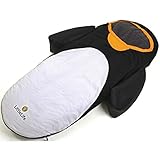 Baumwollschlafsack ist mit Fleece gefüttert und mit Hollowfibre isoliert