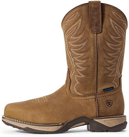 Ariat Womens Anthem Waterproof Composite Toe Work Boot Distressed Brown 10 | Image 1