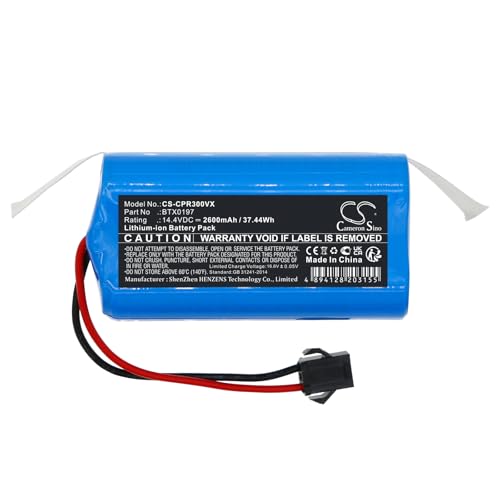 Batería compatible Concept VR2000 VR3000 VR3100 Mellerware Tidy de 2600mAh 5