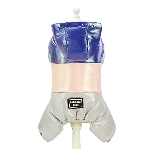 DECDEAL Casacos Dog Coats Pet Baiacu Jaqueta de Algodão Forro Extra Quente Hoodie Dog em Winter Dog