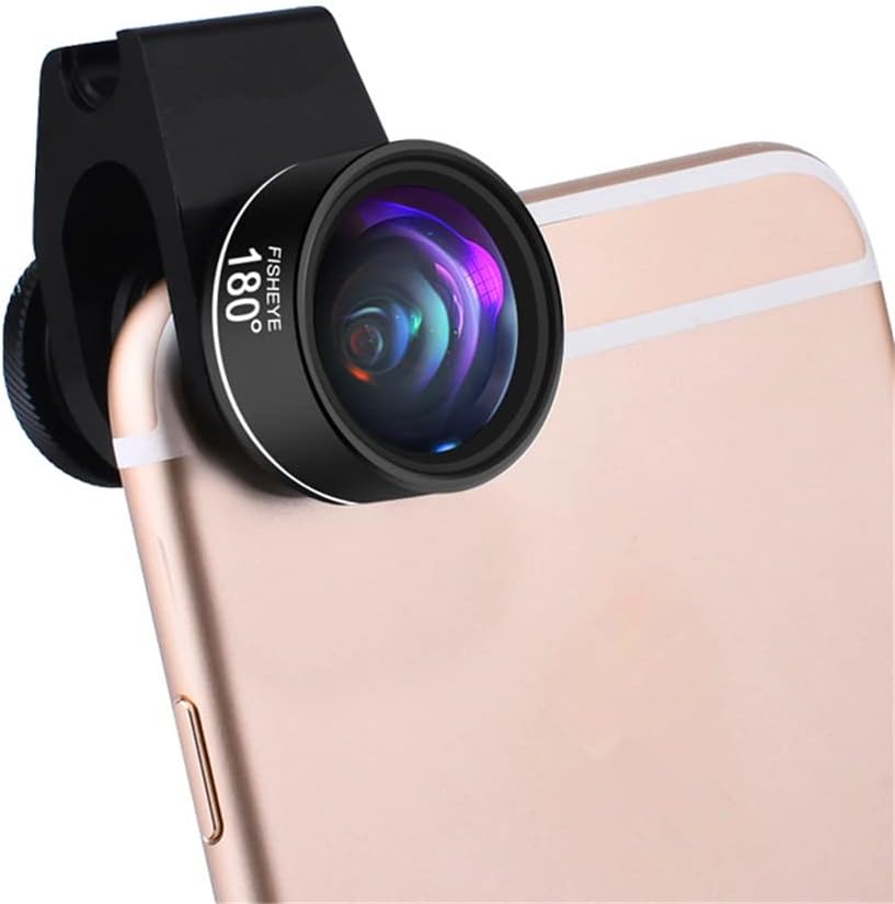 4 in 1 Phone Camera Lens Kit Fish Eye Wide Angle Macro Telephoto Lenses with Universal Clip Lentes for 95% Smartphones