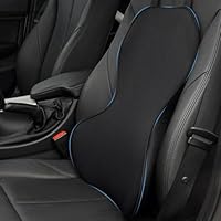 FOUNDCOOL Ergonomisches Lendenwirbelstützkissen, Rückenkissen aus Memory-Schaum für Autositze - Lendenkissen, Rückenstützkissen, Auto Lordosenstütze Kissen für Fahrer