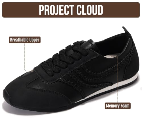 Image of Project Cloud Womens Barefoot Sneakers with Memory Foam & Non Slip (Monica) | Lace Up Shoes for Women - Lightweight Casual Women Footwear Comfortable Fashion Sneakers for Women - Versatile Women Shoes
