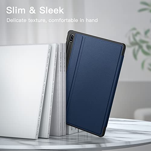 Image of JETech Cover Case for Samsung Galaxy Tab S8 2022 /S7 2020 11-Inch with S Pen Holder, Slim Folio Stand Protective Tablet Cover, Multi-Angle Viewing (Navy)