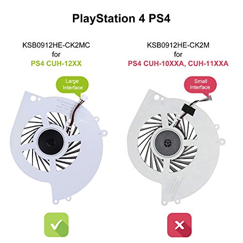 Arlba New Ps4 Cooling Fan Internal Cooler Ksb0912He Ck2M Replacement For Sony Playstation 4 Games Console Cuh-1200 Cuh-1215A Cuh-1215B Cuh-12Xx Cuh-1200Ab01 Cuh-1200Ab02 500G W/Thermal Paste Tools Kit thumb #2