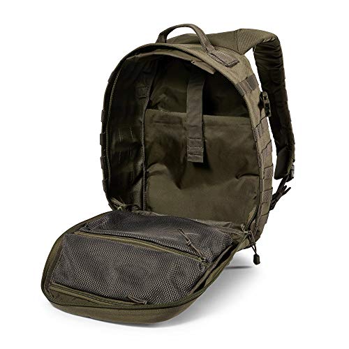 Image of 5.11 Tactical Backpack - Rush 12 2.0 - Military Molle Pack, CCW with Multiple Compartments, 24 Liter, Small, Style 56561, Ranger Green