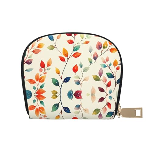 DFJMASFKOL Paquete de tarjetas estéticas tradicionales, coloridas bolsas de cuero floral de México, flores y plantas, cartera para fanáticos de festivales de verano, protección de tarjetas a prueba de