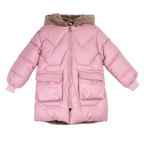 Manteau long d’hiver épais avec veste à capuche fille pour une chaleur intégrale