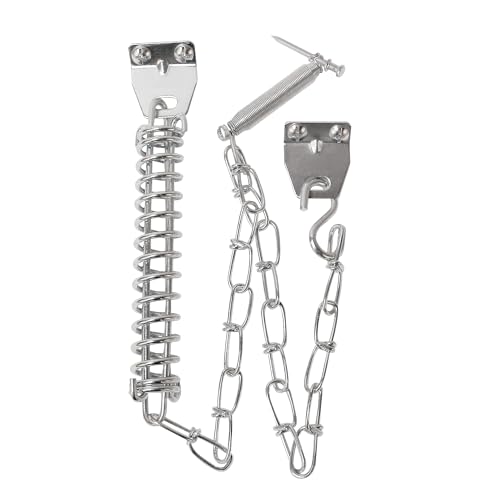 Prime-Line K 5026 Storm Door Protector Chain & Spring Aluminum Finish (Single Pack)