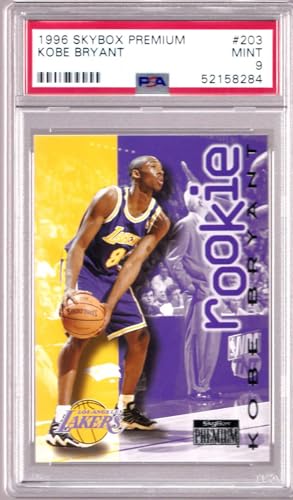 Graded 1996 Skybox Premium Kobe Bryant #203 Rookie RC Basketball Card PSA 9 Mint