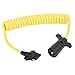 Wesbar 7-Way Trailer To 5-Way Flat Car End Coiled Jumper w/ 8ft Cable