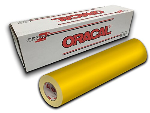 Oracal 653,5 vinyle adhésif 61 cm x 3 m couleur Light Yellow 022 pour découpe