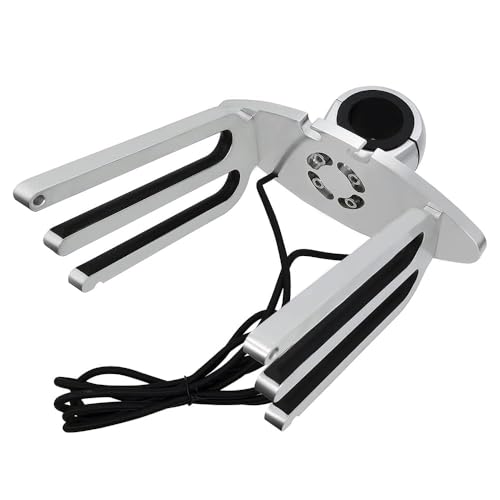 MOJIATE Made Wakeboard Rack Polished Aluminum Wakeboarding Tower Holder Adjustable Angle Base to Level with Boat Clamp Fits Tubing Sizes: 1 3/4 1 7/8 2 2 1/4 2 3/8 2 1/2