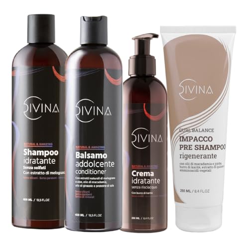 Kit - Struktur und Regeneration für gewelltes, lockiges, supergelocktes, Afro-Haar Natural&Amazing von DIVINA BLK