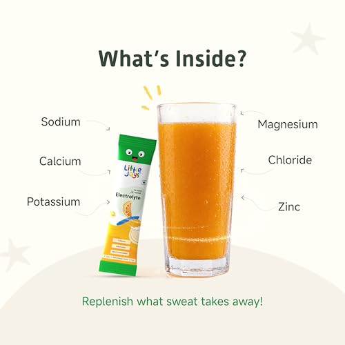 Image of Little Joys Orange Electrolyte Drink Mix for Kids | Hydration Powder with 6 Electrolytes, Vitamin C & Coconut Water Powder | Naturally Sweetened | Supports Hydration & Energy | 15 Sachets
