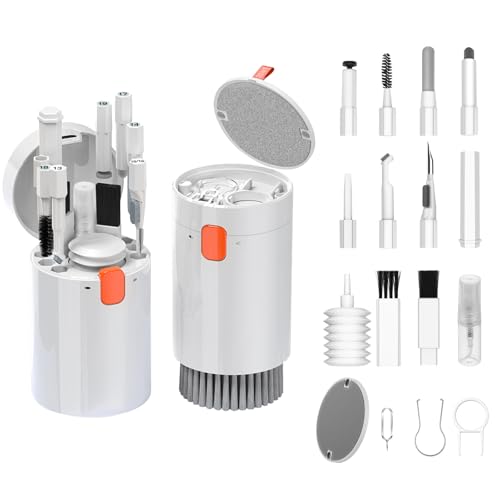 Kit de nettoyage 20 en 1 pour clavier de téléphone portable avec brosse, accessoires de nettoyage multifonctions, kit de nettoyage pour casque pour le nettoyage des produits électroniques, claviers