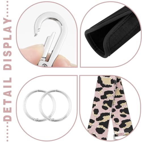 Image of Strap Wrap for Bogg Bag, Accessory for Bagg Bag, With Adjustable Shoulder Leopard Print Crossbody Strap