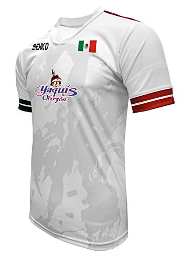 Jersey Mexico Yaquis de Obregon 100% Polyester Blanco/Gris Made in Mexico miniatura 2