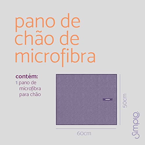 Pano de microfibra para chão com furo - Simplo