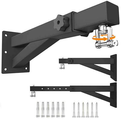 CHICAURA Heavy Bag Wall Mount Adjustable Punching Bag Wall Mount Bracket (18.4- 26.3) 900 LBS Capacity 12-Gauge Steel Boxing Bag Hanger with 360 Swivel for Home Gym MMA & Muay Thai Training