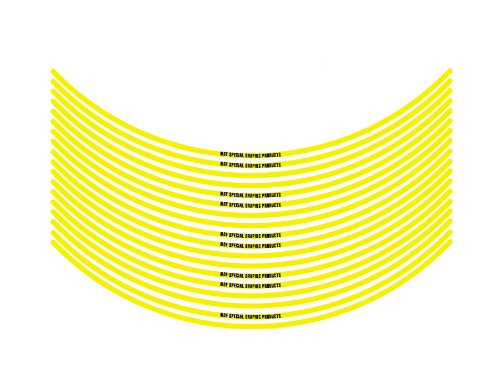 エムディーエフ リムストライプ ソリッドタイプ イエロー 4mm幅 17インチ RIM-4M-YE-17