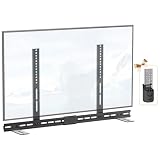 Universal TV Soundbar Mounts for Samsung/LG/Sony/Vizio Soundbar Mount Under TVs (40'-80' TVs) | Height Adjustable Sound bar TV Mounting Bracket 35 Lbs Capacity with Remote Holder No Drilling Install