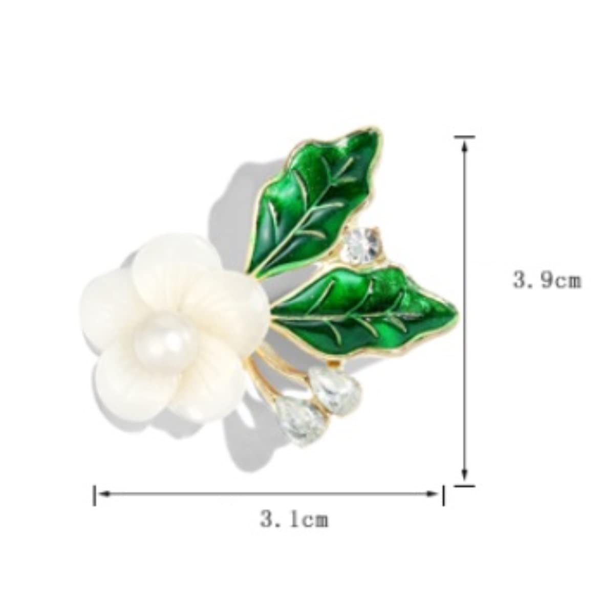 Brosche Broschen Broschennadeln Jasmine Brosche Pin Damen Blume Party Brosche Strickjacke Jacke Mantel Brosche Exquisite Accessoires Broschennadel Anstecknadeln