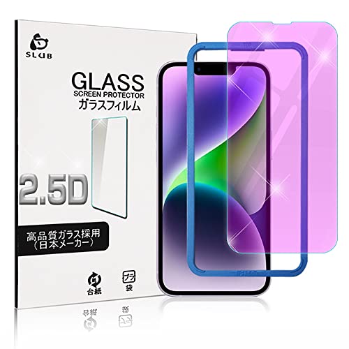 SLuB For iPhone 17e �Ή� iPhone 16e �K���X�t�B�����y�K�C�h�g�t���z�A�C�t�H�� 17e 2026/ 16e 2025 6.1�C���` �t���ی�t�B���� 2.5D���E���h�G�b�W���H ��ʕی�V�[�g 0.3mm���� �w��h�~/�d�x9