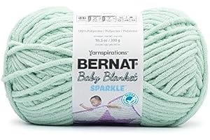 Bernet Blanket Sparkle Seafoam Yarn: "Cozy Comfort in a Sea-Inspired Hue"