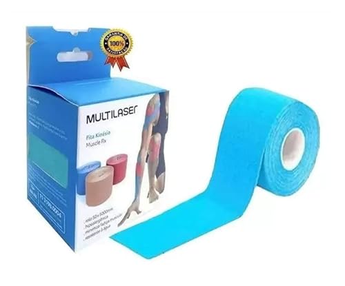 Fita Bandagem Adesiva Elástica Estabilizadora Muscular KinesioFix Academia Esportes 500cmx5cm (Bege)