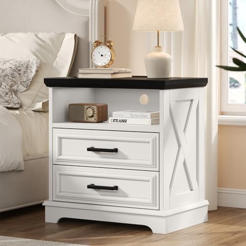 knoworld-Nightstand-24 Inch Wide-Farmhouse Style