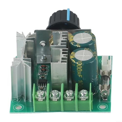 Drivstraw Contrôleur de vitesse de moteur 12 V à 40 V CC avec FET haute puissance 10 A, protection contre l'inversion de polarité et fusible intégré pour automatisation industrielle et entraînements