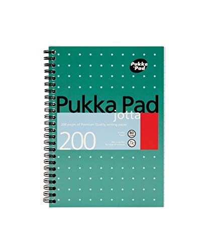 Pukka Jotta Pad A5 80gsm gelijnd met marge Wirebound 200 pagina's 100 vellen - kleur: Metallic