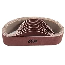 Sanding Belts, Abrasive Sanding Belts, Belt Sander Sandpaper, Aluminum Oxide Sanding Belts 240 Grit, 1.2 x 13 Inch