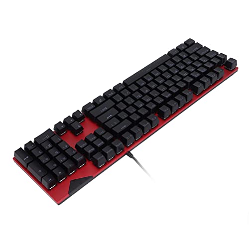 Clavier mécanique rouge USB à 104 touches interchangeables et rétroéclairage pour PC - 6