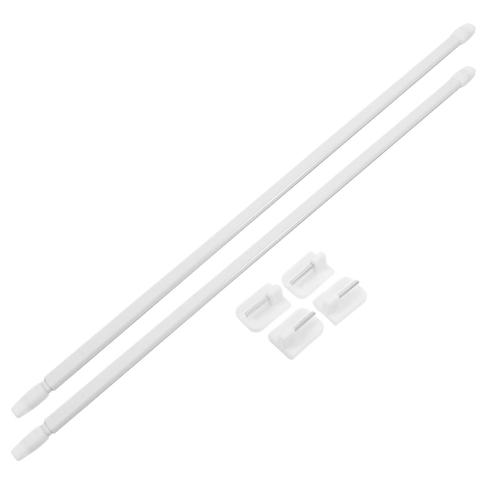 Telescopic Curtain Pole Expandable Shower Curtain Rod No Drill Easy Install 40-70cm Versatile Use Bathroom Kitchen Bedroom Closet