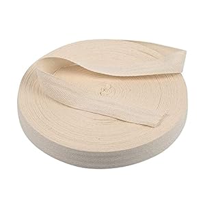 Lahviuu Baumwoll Schrägband 50 Meter Beige 2cm