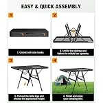 Raynesys Portable Folding Grill Table for Ourdoor, Camping, Picnic, BBQ - Image 6