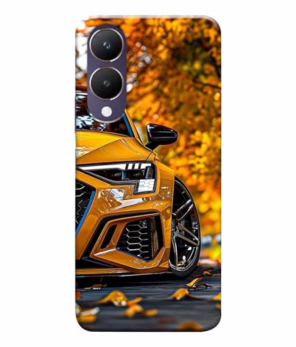 Image of Racing Car Rider Printed Hard Back Case Cover & Compatible for Vivo Y28 5G | Vivo Y17S 5G (Multicolor) - D1815