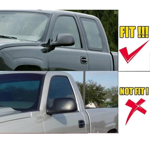 Autocollant rétroviseur Chevrolet Silverado 2500 protection noire durable - 2