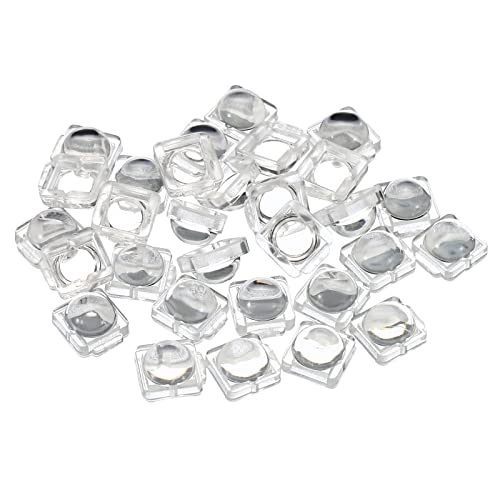 Image of PATIKIL LED Convex Lens, 30 Pack 60 Degree Beam Angle Acrylic LED Optical Convex Condenser Lens for 5050 LED Strip Lamp Beads