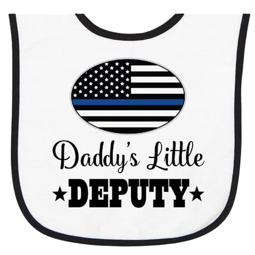 inktastic Law Enforcement Sheriff Baby Deputy Baby Terry Cloth Bib