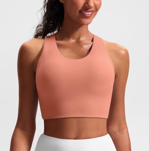 Image of Sports Bras for Women Criss-Cross Back Padded Workout Tank Tops Medium Support Crop Tops for Women