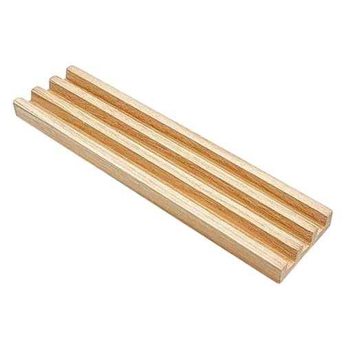 Organizador de fichas de dominó de madera Yardwe