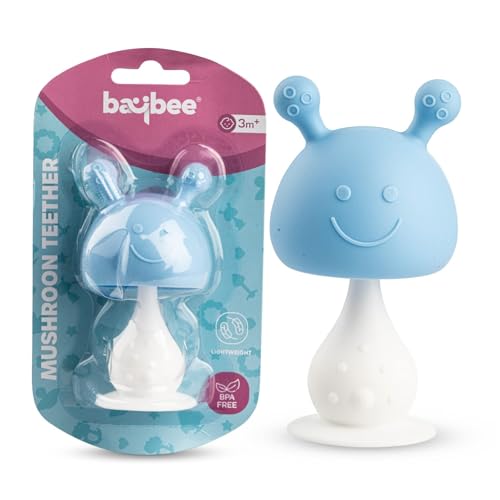 Image of Baybee Silicone Baby Teething Chew Toys for Infants | BPA Free Soft & Safe Gum Relief Mouthing Sensory Toy for Toddlers 0-12 Months | Freezer Safe & Easy to Clean Perfect Baby Oral Care Teethers